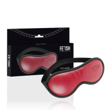 FETISH SUBMISSIVE DARK ROOM - MASKE VEGANES LEDER MIT NEOPRENFUTTER