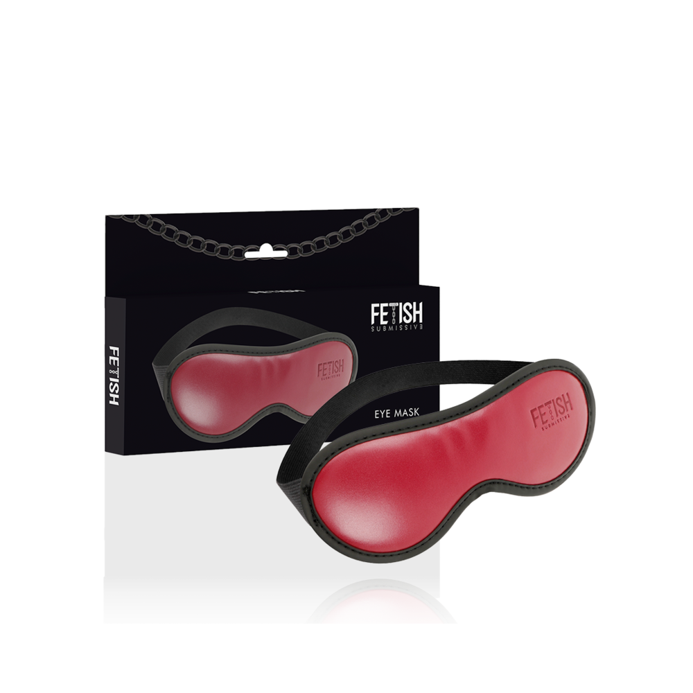 FETISH SUBMISSIVE DARK ROOM - MASCHERA VEGANA IN PELLE CON FODERA IN NEOPRENE