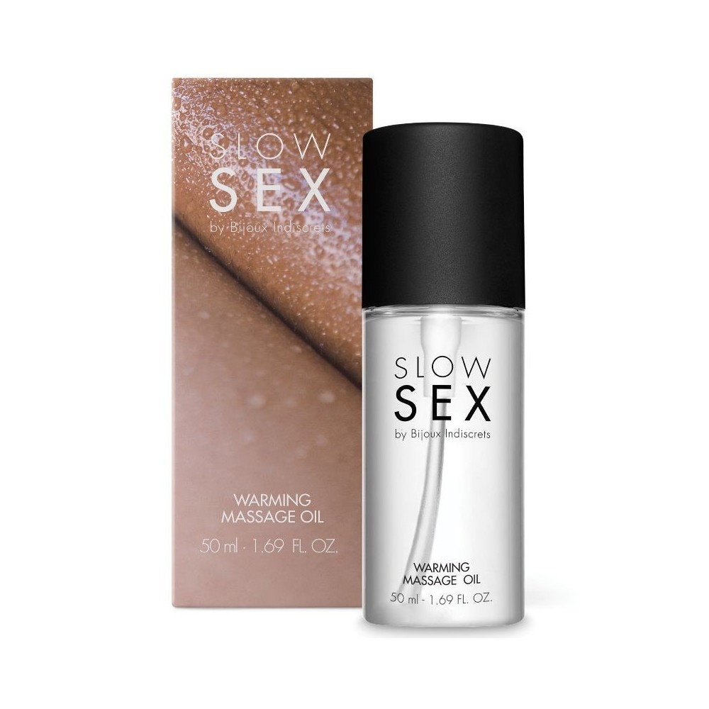 BIJOUX INDISCRETS - OLIO PER MASSAGGIO SESSUALE LENTO EFFETTO CALORE 50 ML