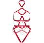 LEG AVENUE - PETTORINA HEART ROSSO L