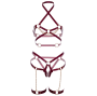 LEG AVENUE - HARNESS BH & HEART GARTER S
