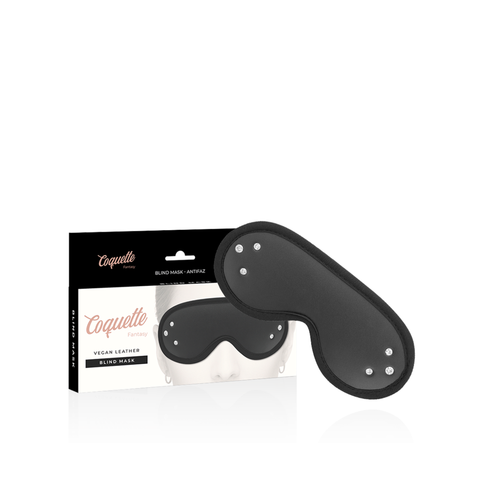 COQUETTE CHIC DESIRE - MASQUE FANTASY EN CUIR VÉGAN AVEC DOUBLURE EN NÉOPRÈNE