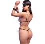 CHILIROSE - CR 4638 ENSEMBLE BODY SANS CROTCHLESS NOIR S/M