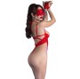 CHILIROSE - CR 4488 BODYSUIT LACE RED S/M
