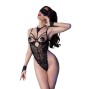 CHILIROSE - CR 4488 BODYSUIT LACE BLACK L/XL