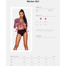 OBSESSIVE - WORKER GIRL SEXY WORKER COSTUME L/XL