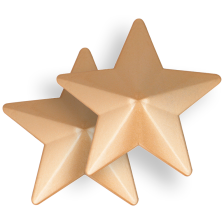 COQUETTE CHIC DESIRE - NIPPLE COVERS GOLDEN STARS