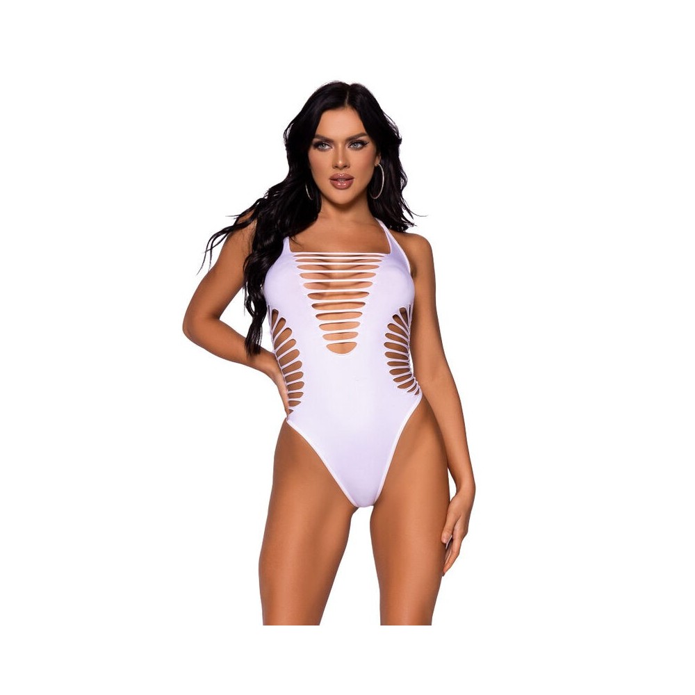 LEG AVENUE - BODY PERIZOMA SCHIENALE BIANCO