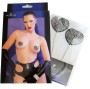 CHILIROSE - CR 4662 NIPPELABDECKUNGEN SILBER & SCHWARZ