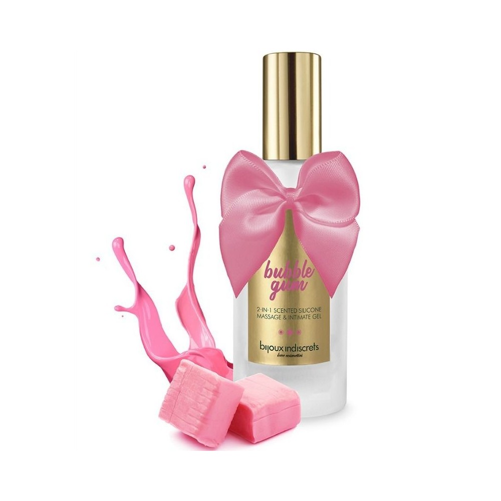 BIJOUX - BUBBLE GUM GEL 2 IN 1 SILICONE STRAWBERRY GUM 100 ML