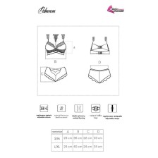 LIVCO CORSETTI FASHION - PALMENOM LC 90614 REGGISENO + SLIP NERO