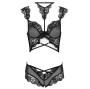 LIVCO CORSETTI FASHION - PALMENOM LC 90614 BRA + PANTY BLACK L/XL