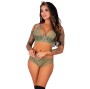 LIVCO CORSETTI FASHION - PINE LC 90667 REGGISENO + SLIP KHAKI