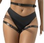 SUBBLIME - LEATHER WAIST AND LEG HARNESS BLACK ONE SIZE