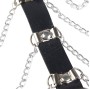 SUBBLIME - HARNAIS POITRINE CHAÎNE S EN CUIR NOIR TAILLE UNIQUE