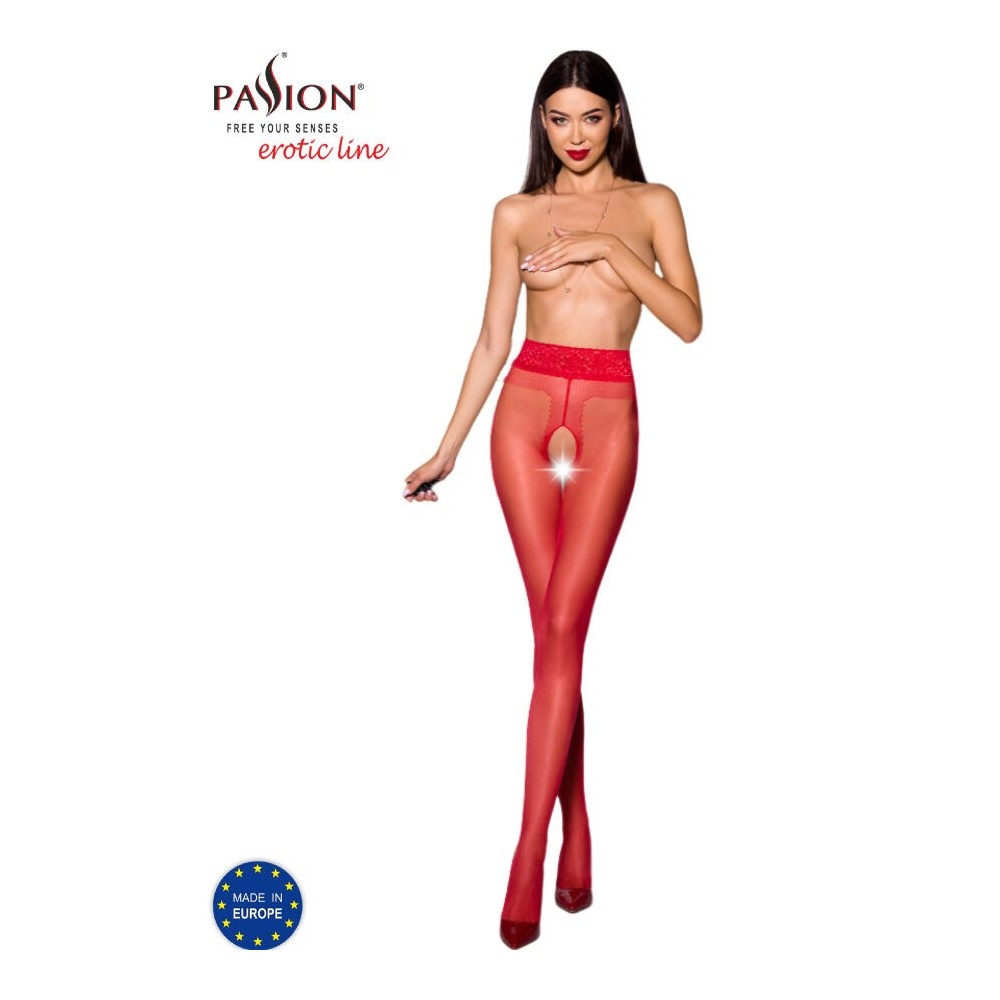 PASSION - TIOPEN 001 COLLANT ROSSO 1/2 20 DEN