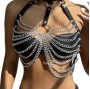 SUBBLIME - CHEST HARNESS WITH BIG RING CHAINS ONE SIZE