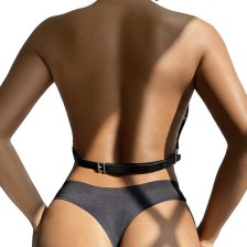 SUBBLIME - HARNAIS POITRINE AVEC GRANDES CHAÎNE S ANNEAUX TAILLE UNIQUE