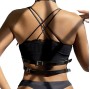 SUBBLIME - LEATHER RING CHEST HARNESS BLACK ONE SIZE