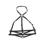 SUBBLIME - LEATHER RING CHEST HARNESS BLACK ONE SIZE
