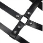 SUBBLIME - HARNAIS POITRINE ANNEAU CUIR NOIR TAILLE UNIQUE