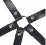 SUBBLIME - HARNAIS POITRINE ANNEAU CUIR NOIR TAILLE UNIQUE