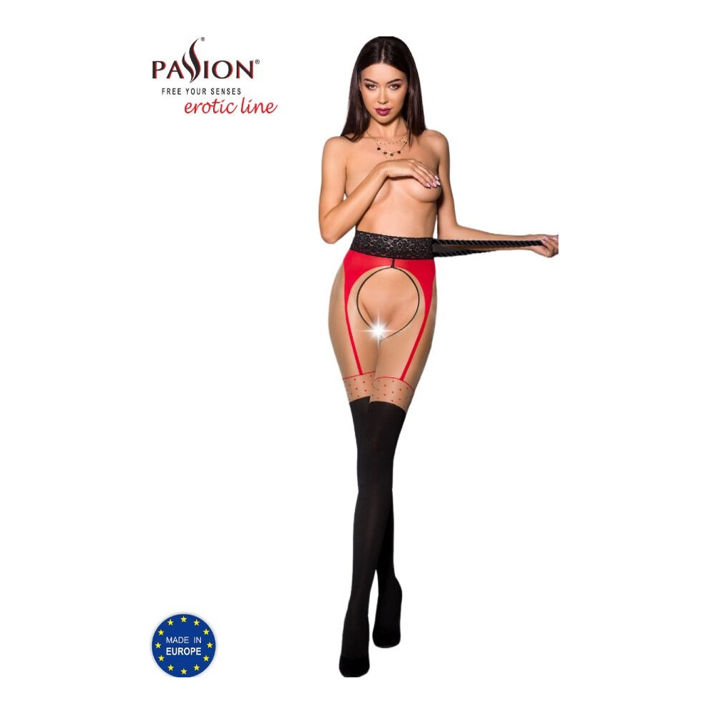 PASSION - TIOPEN 003 COLLANT ROSSO 1/2 20/40 DEN