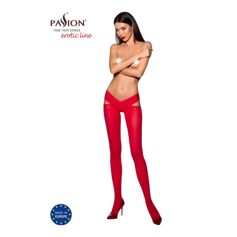 PASSION - COLLANT TIOPEN 005 ROSSO 1/2 60 DEN