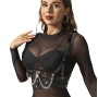 SUBBLIME - KORSETT HARNESS MIT KETTE DETAIL EINE GRÖSSE
