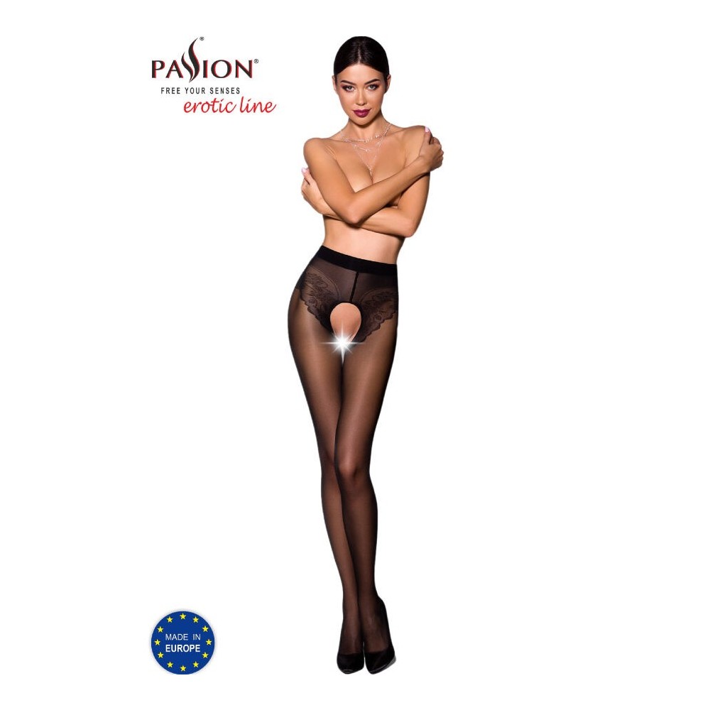 PASSION - TIOPEN 006 BLACK TIGHTS 1/2 30 DEN