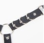 SUBBLIME - BELT AND GARTER HARNESS WITH RINGS AND CHAINDETAIL ONE SIZE