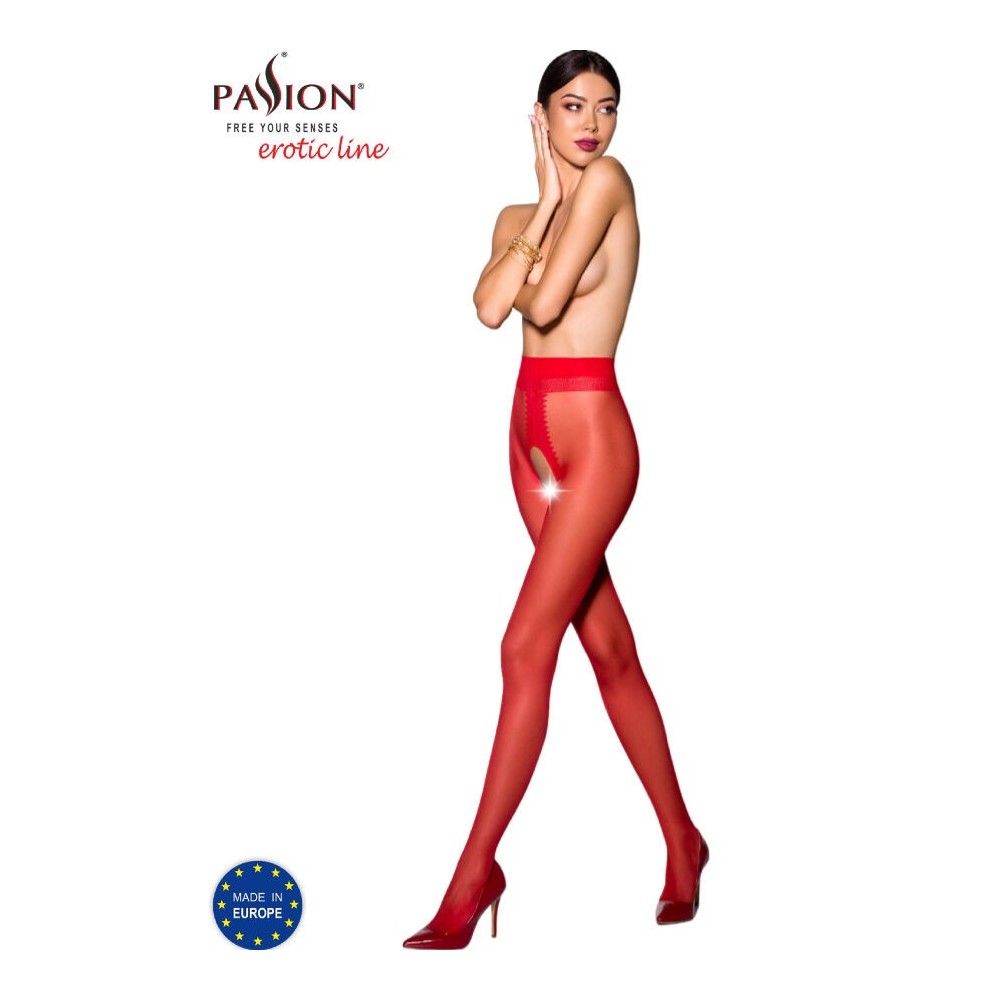 PASSION - COLLANT TIOPEN 007 ROSSO 1/2 20 DEN