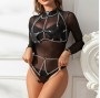 SUBBLIME - FULL BODY HARNESS WITH STAR CHAINDETAIL ONE SIZE