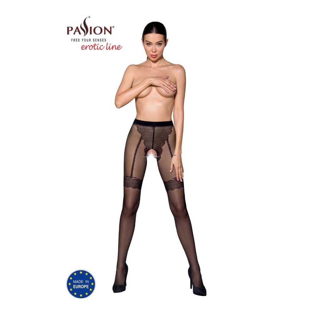 PASSION - TIOPEN 016 BLACK TIGHTS 1/2 20 DEN