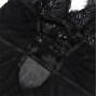 SUBBLIME - BABYDOLL WITH ADJUSTABLE LACE STRAPS BLACK S/M