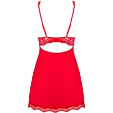 OBSESSIVE - BABYDOLL AND LUVAE TANGA RED S/M