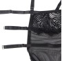 SUBBLIME - BABYDOLL CON SPALLINE REGOLABILI IN PIZZO NERO L/XL