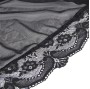 SUBBLIME - ROBE EN TISSU TRANSPARENT AVEC DÉTAIL DENTELLE NOIR L/XL