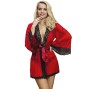 SUBBLIME - ROBE EN TISSU TRANSPARENT DÉTAIL DENTELLE ROUGE L/XL