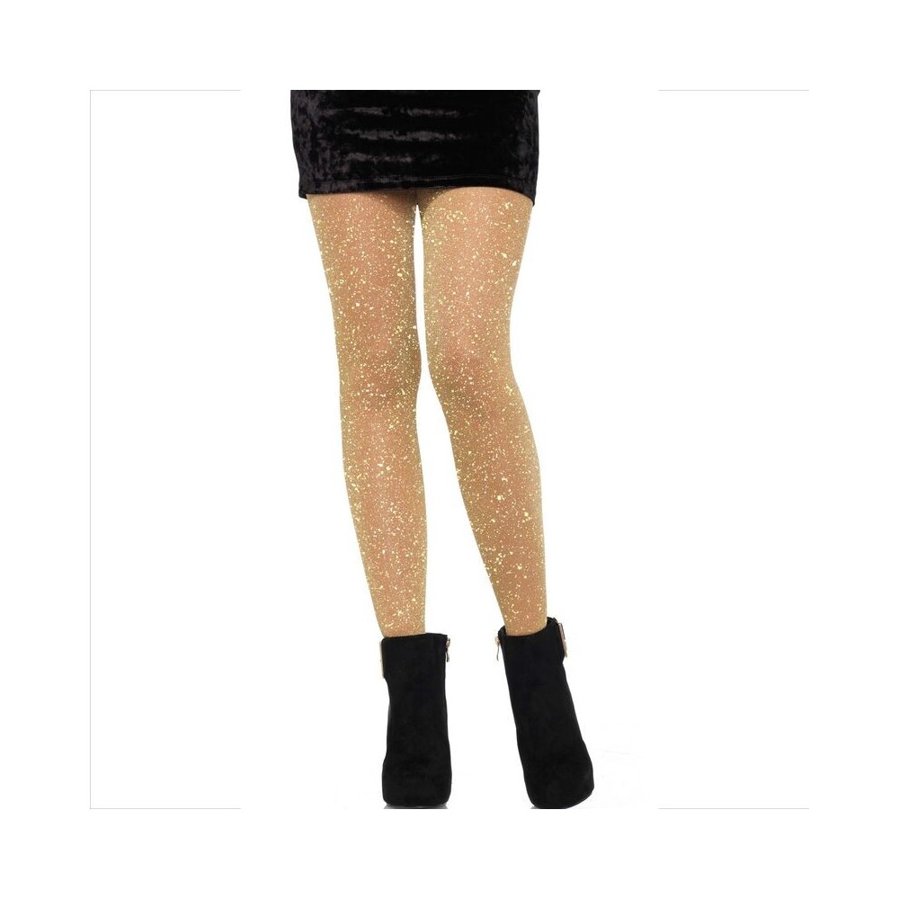 LEG AVENUE - CALAS TRANSPARENTES DOURADA