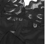 SUBBLIME - BABYDOLL AVEC POITRINE IMPRIMÉ FLEURI NOIR L/XL
