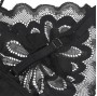 SUBBLIME - BABYDOLL COM PEITO ESTAMPADO FLORAL PRETO L/XL