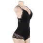 SUBBLIME - TEDDY DÉTAIL DENTELLE FLORALE NOIR L/XL