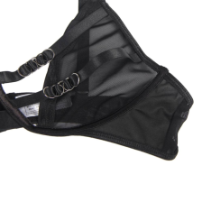 SUBBLIME - ENSEMBLE DE DEUX PIÈCES SOUTIEN-GORGE ET BANDES TRANSPARENTES S/M