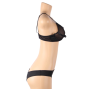 SUBBLIME - SET OF TWO PIECES TRANSPARENCY BRA AND STRIPS S/M