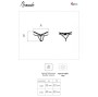 LIVCO CORSETTI FASHION - STRING NOMADE SANS CROTCHLESS NOIR