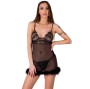 LIVCO CORSETTI FASHION - ZERUNAM SET BABYDOLL + SCHWARZER TANGA