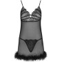 LIVCO CORSETTI FASHION - ZERUNAM SET BABYDOLL + BLACK THONG