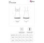 LIVCO CORSETTI FASHION - CONJUNTO ZERUNAM BABYDOLL + TANGA PRETA