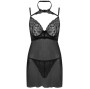 LIVCO CORSETTI FASHION - BINELLA SET BABYDOLL + THONG BLACK